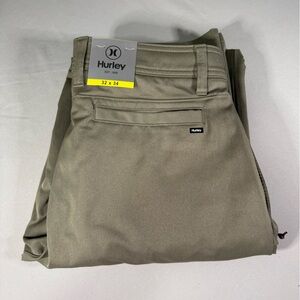 Hurley Jet Set Tech Pants 32x34 Green Stretch‎ Surfer